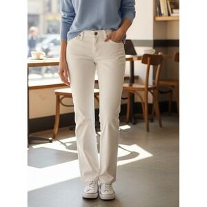 Wrangler Q-Baby Ultimate Riding Jeans‎ Women's 27/3x32 Bootcut Midrise White NWT